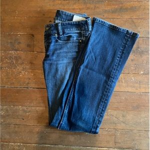 Diesel Y2K boot leg low rose dark wash jeans.  Size 27.